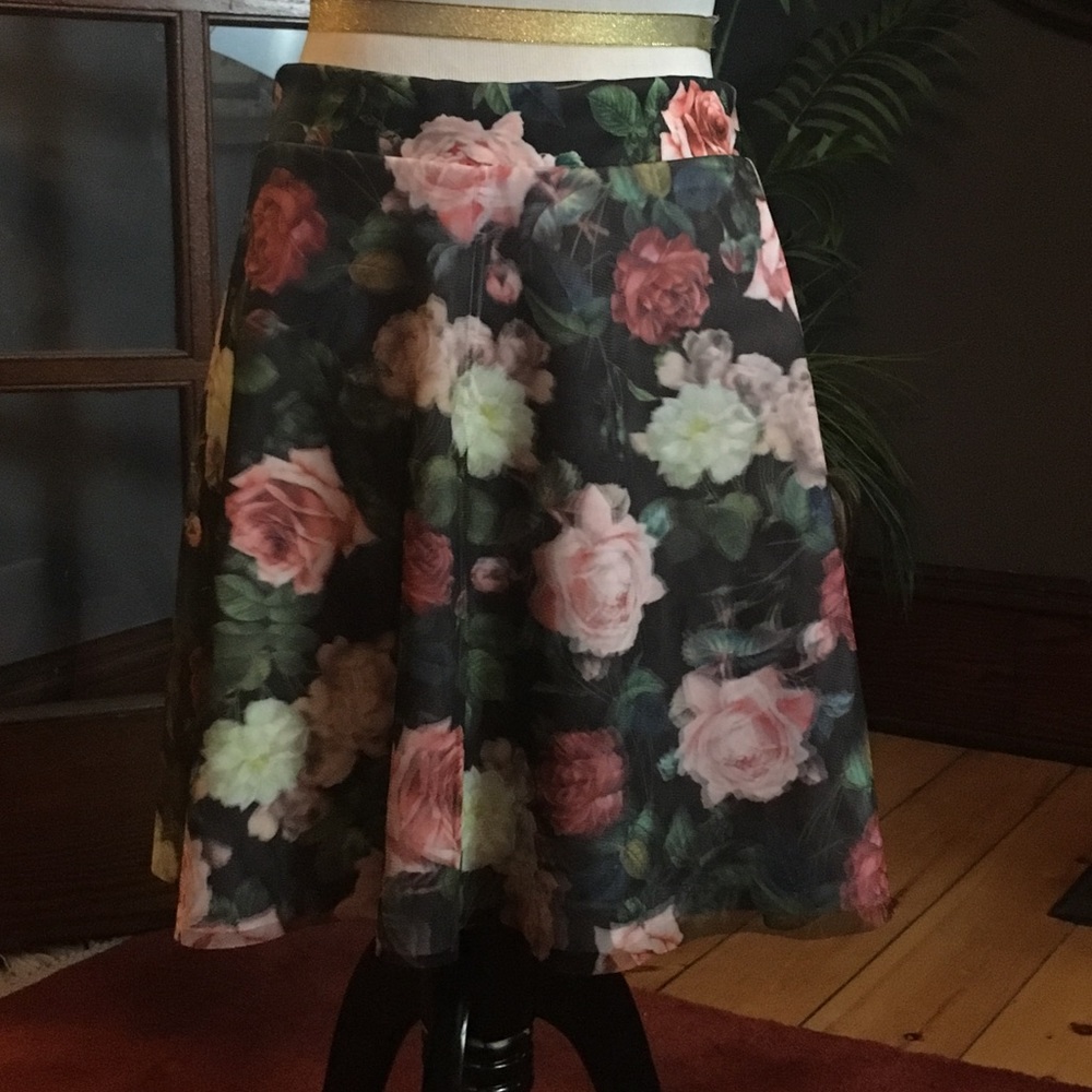Floral Mini Skirt
